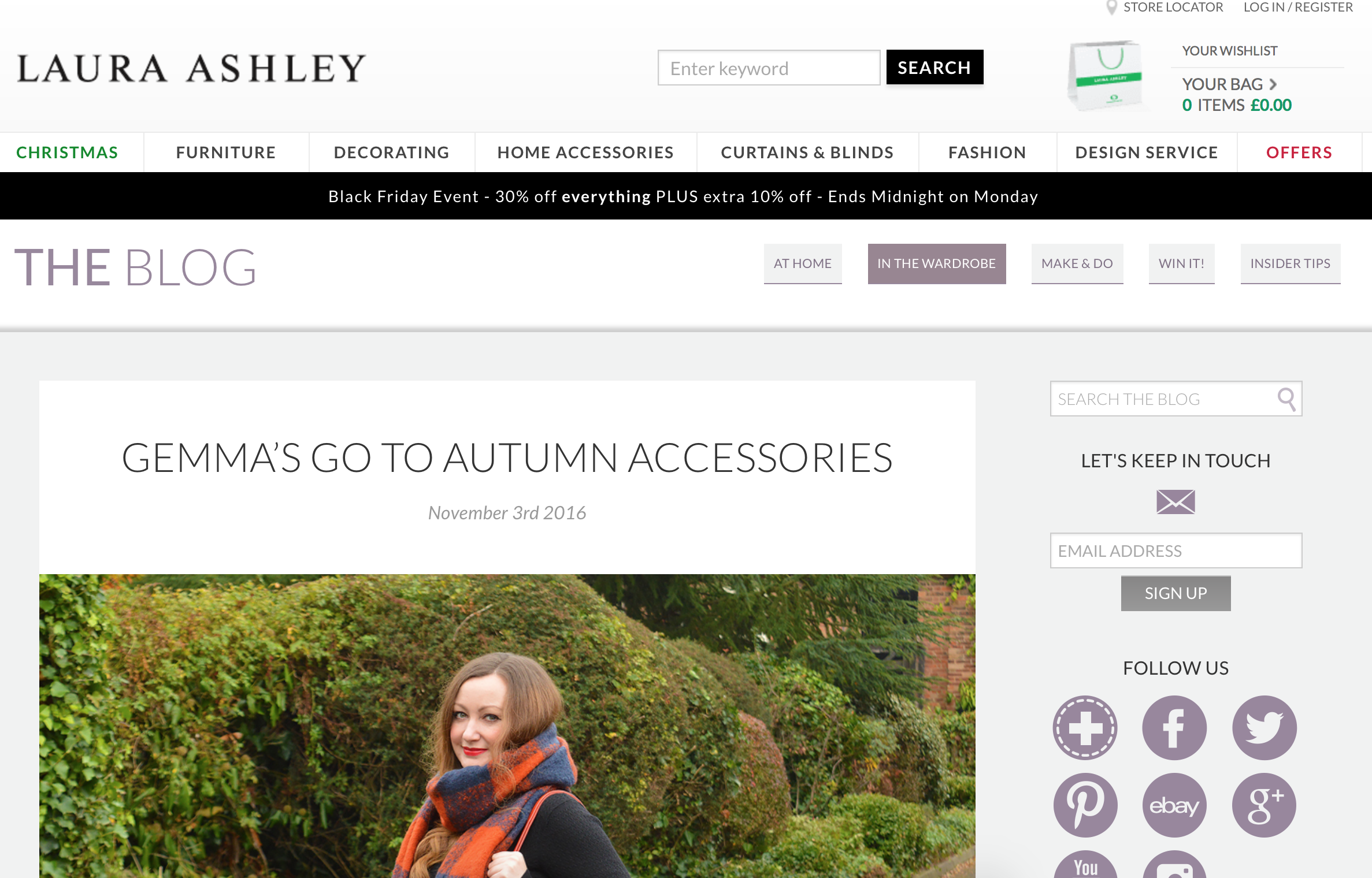 Styling Accessories over on the Laura Ashley Blog - UK Personal Style Blogger
