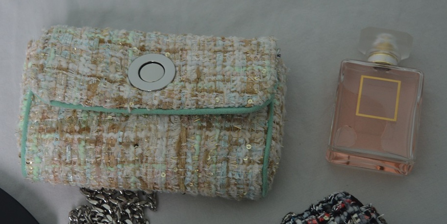Tweed best sale bag zara