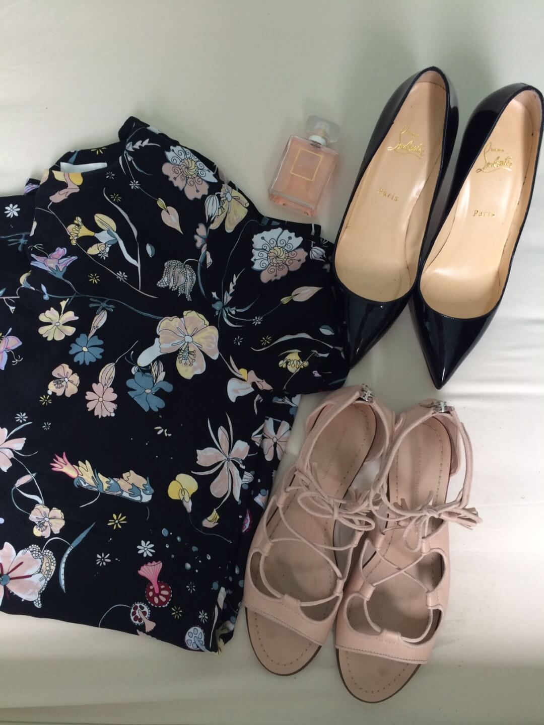 H&M Floral Printed Dress Outfit