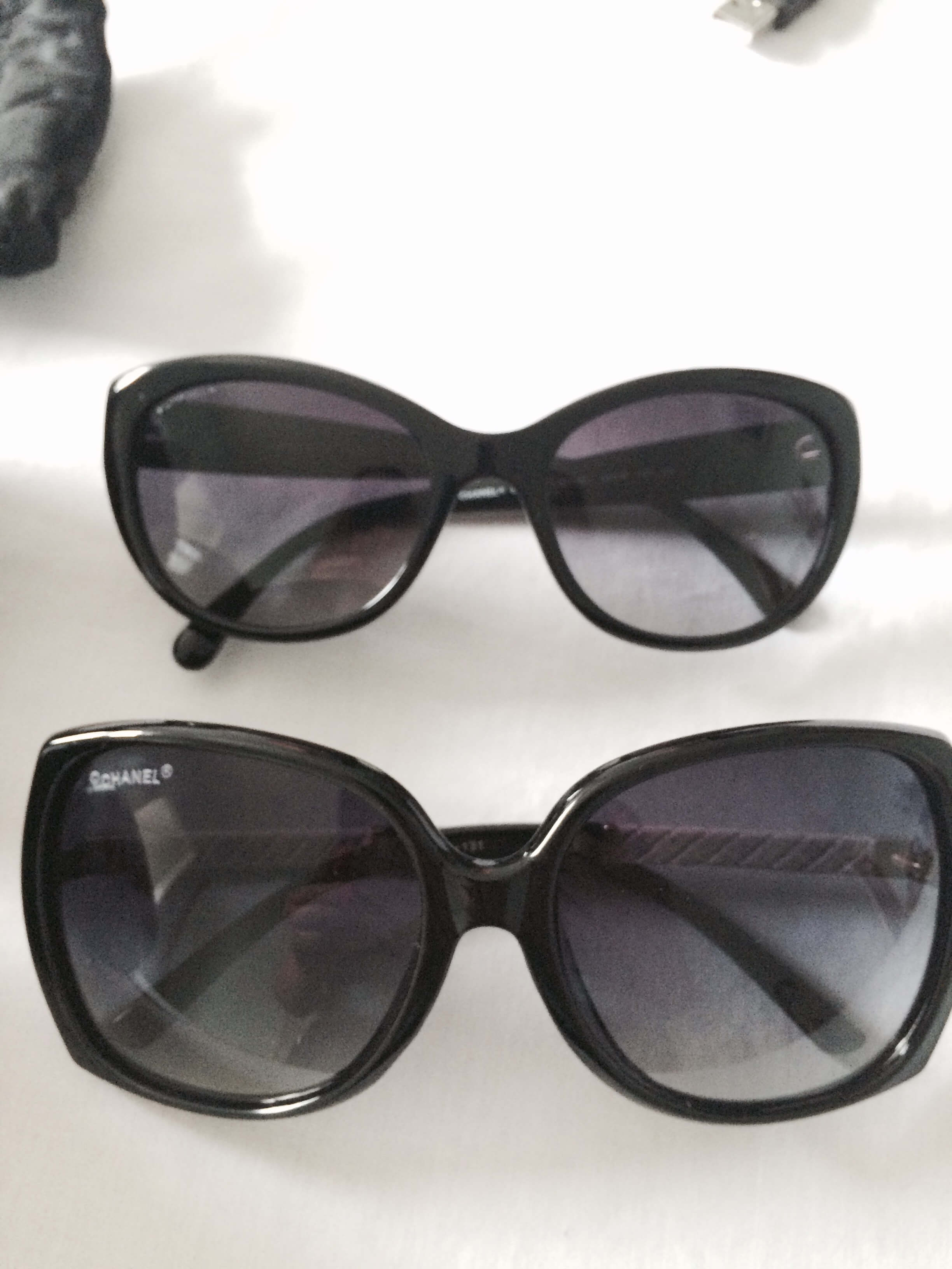 black and white chanel sunglasses authentic