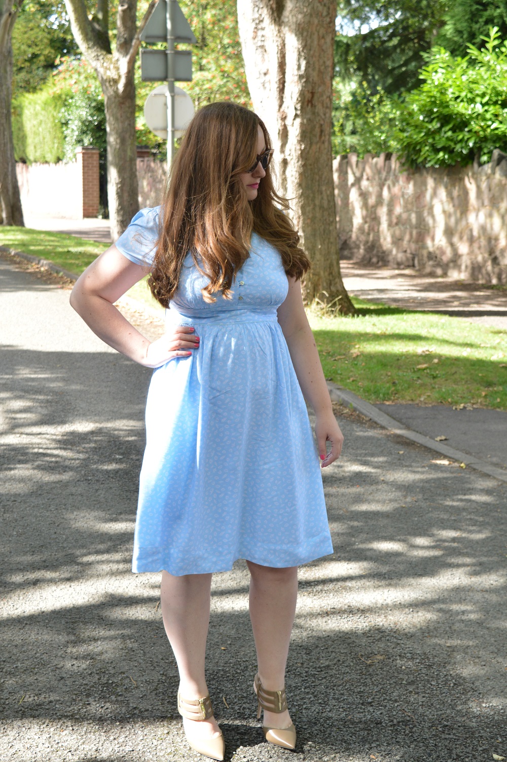 Blue Sky Blue Dress – JacquardFlower