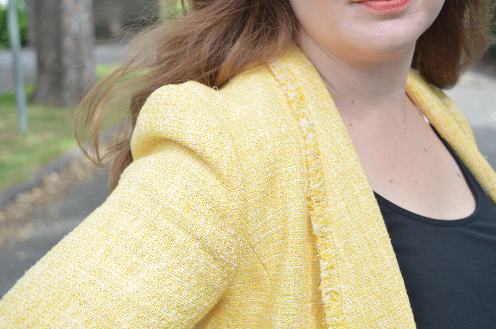 Office Outfit Ideas for yellow blazer