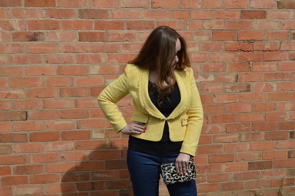 How to style a yellow blazer for spring