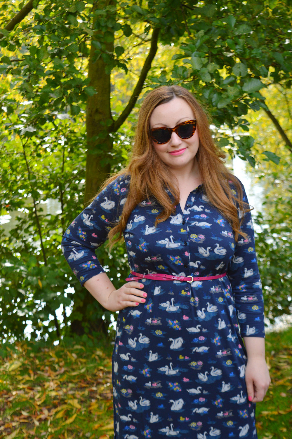 Cath Kidston Swans Shirt dress