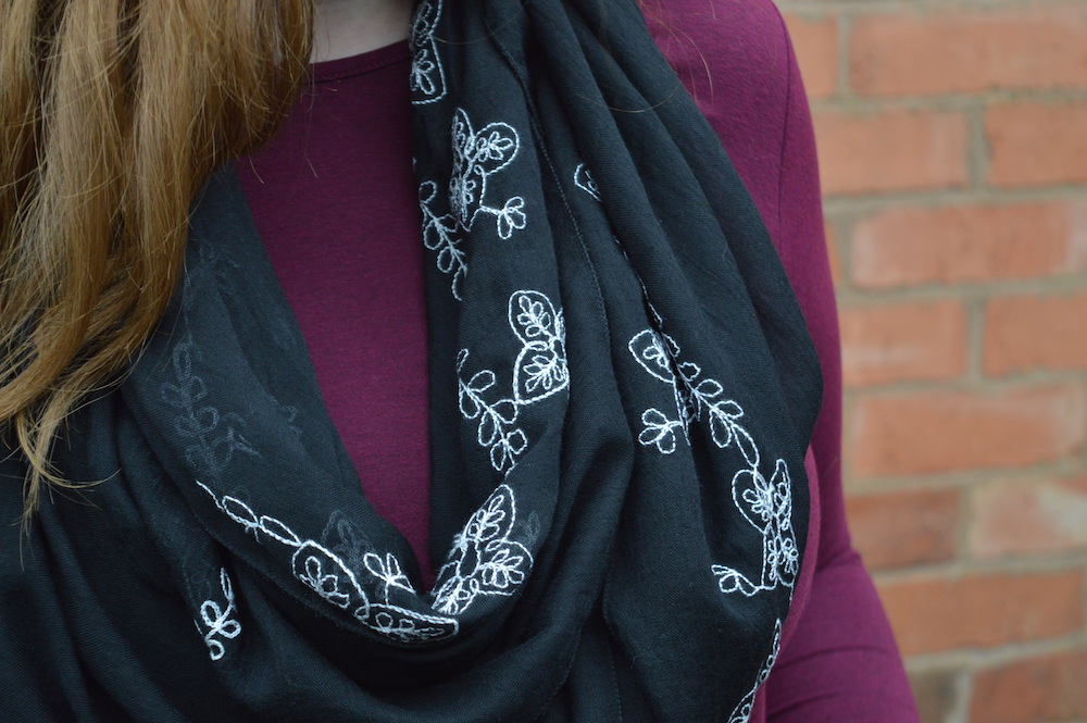 How to make a scarf into a snood