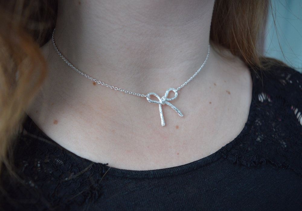 String Bow Necklace