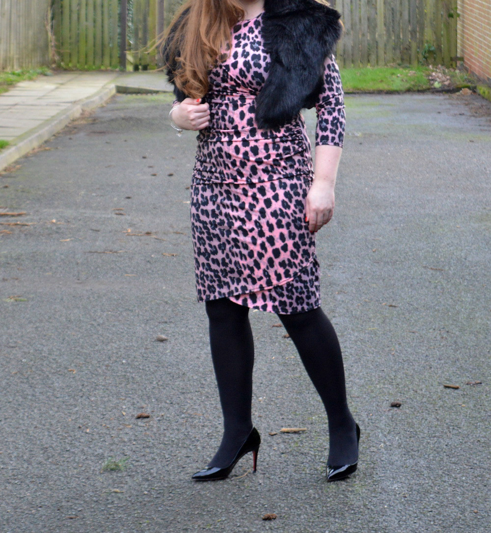 Pink Leopard Print Dress