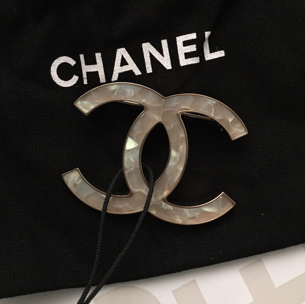 Chanel Mother Of Pearl Brooch