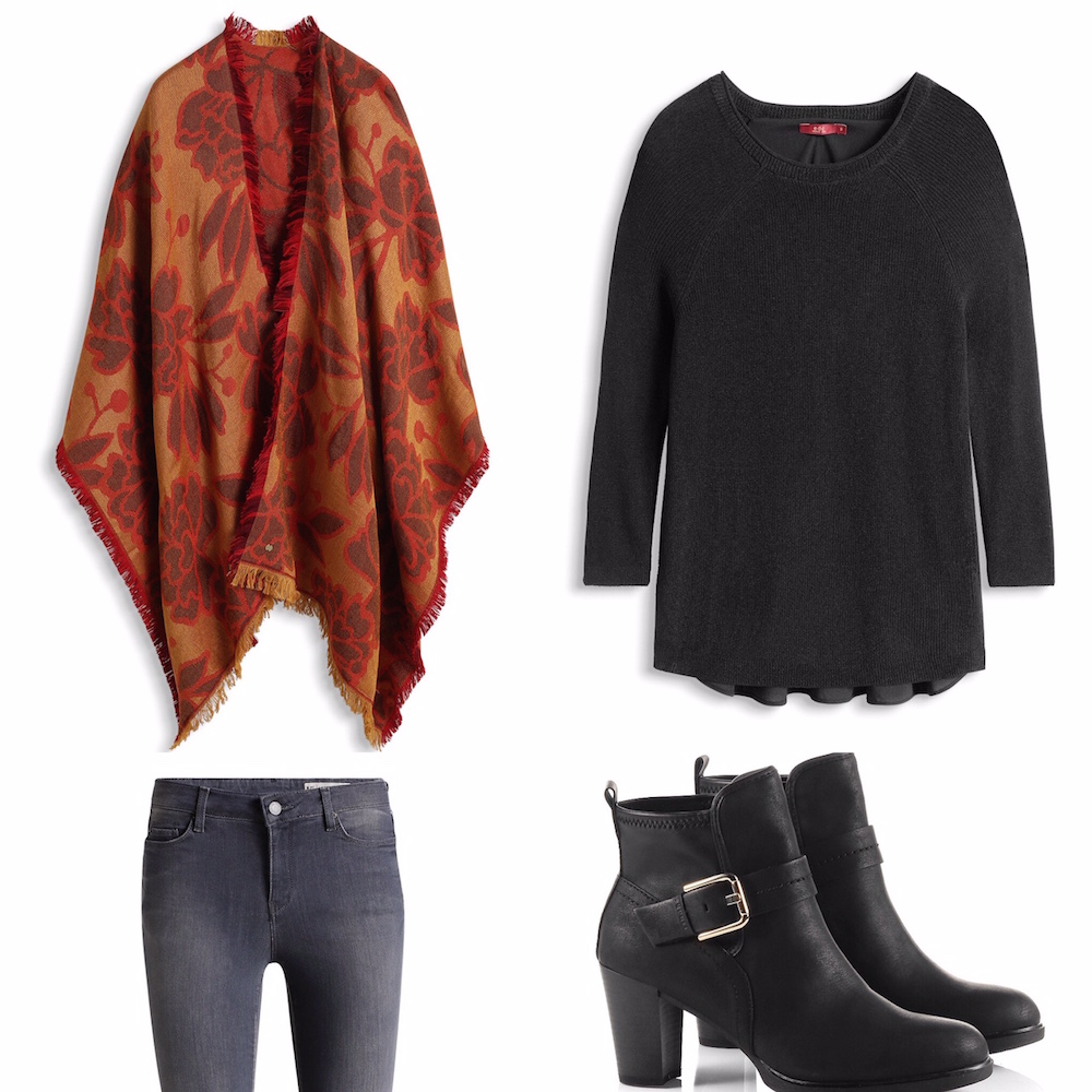 January Style Inspiration -The Poncho Outfit