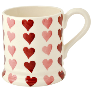 Emma Bridgewater Pink Hearts Half Pink Mug