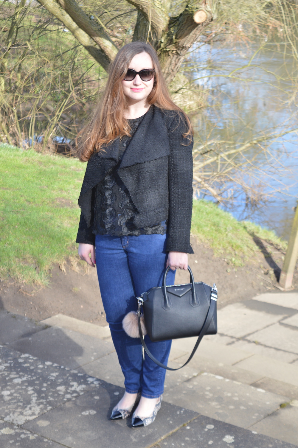 Black Tweed Jacket Outfit