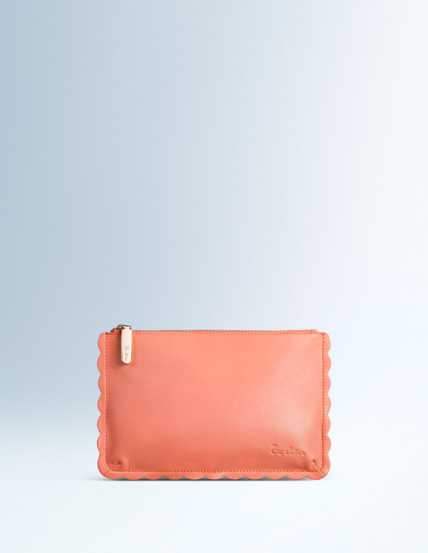 Boden scalloped pouch