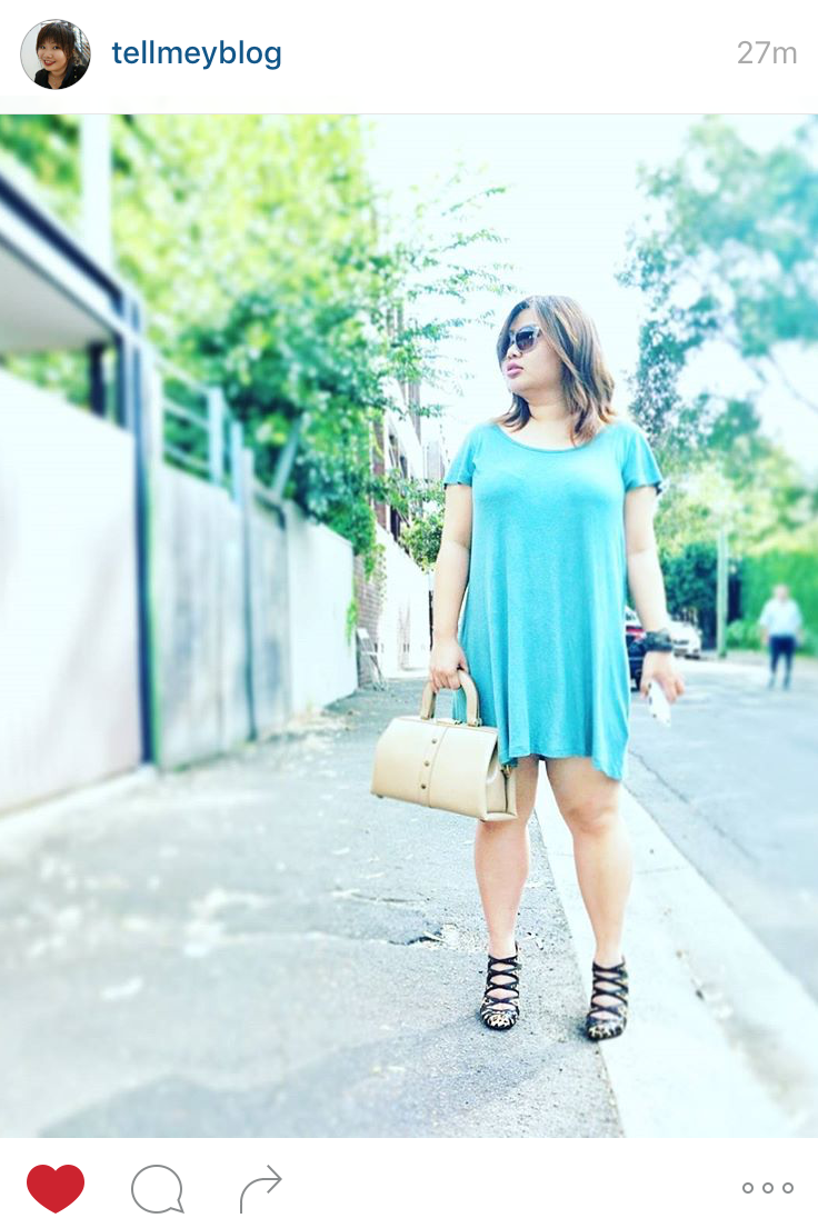 Turquoise T-shirt Dress