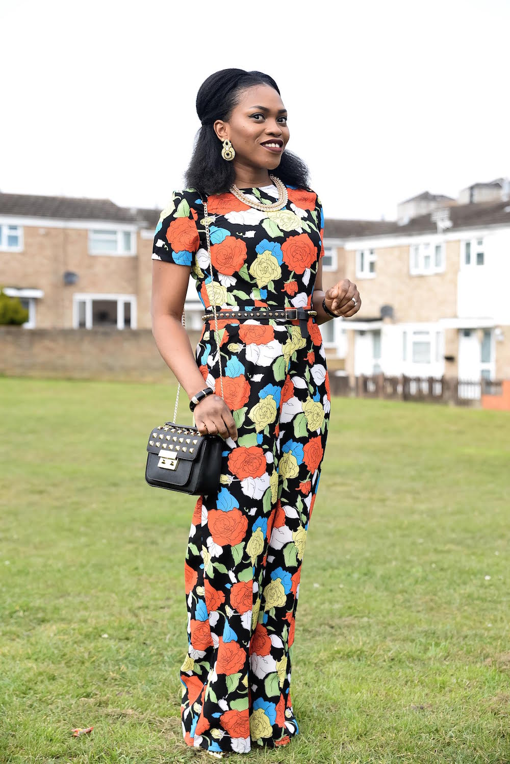Floral maxi dress outfit