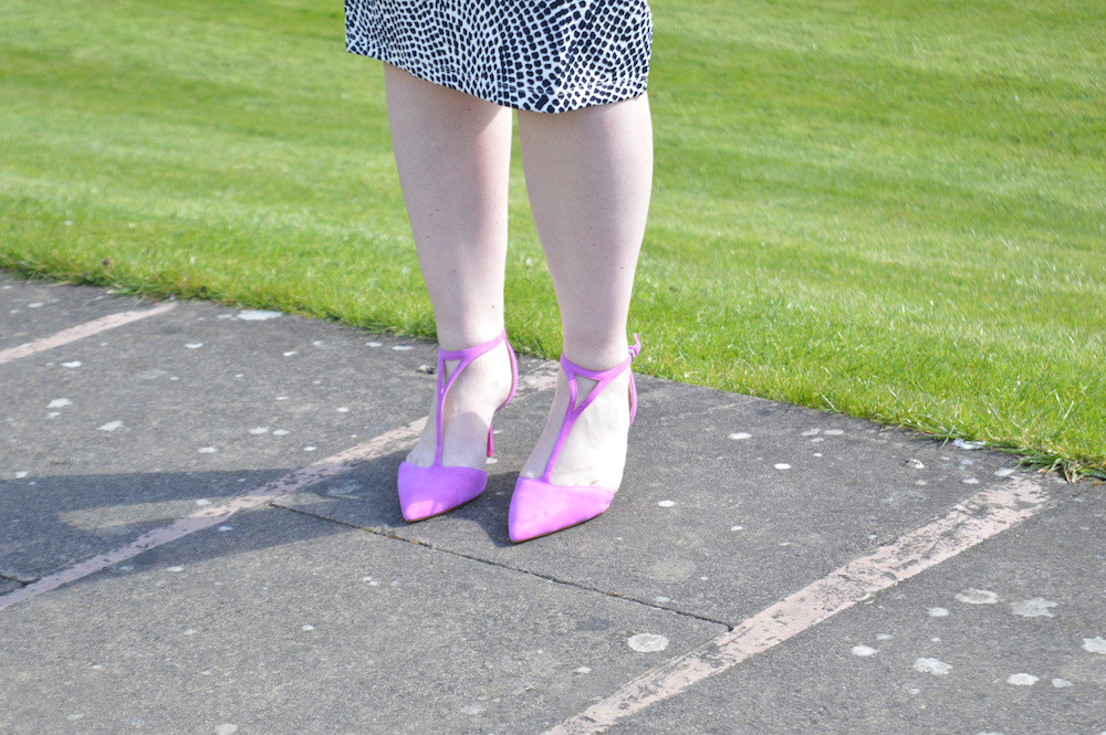 Zara purple heels