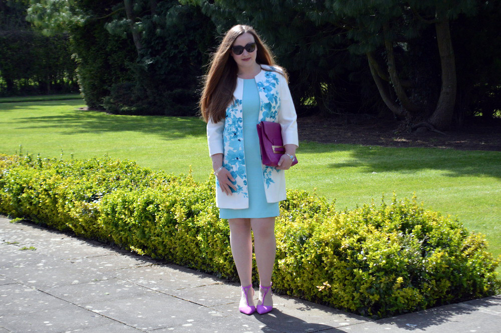 Floral Coat for a wedding guest