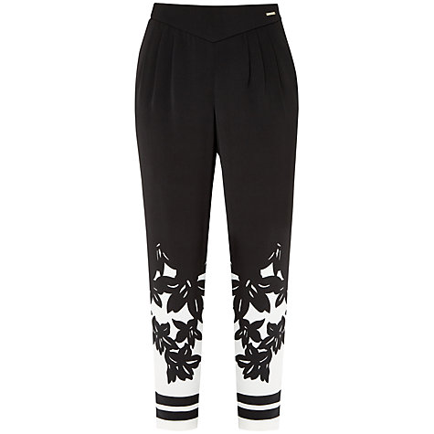 Ted Baker Black And White Floral Trousers