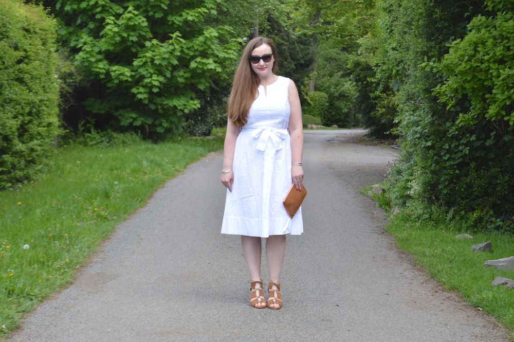 White Broderie Anglaise Summer Dress