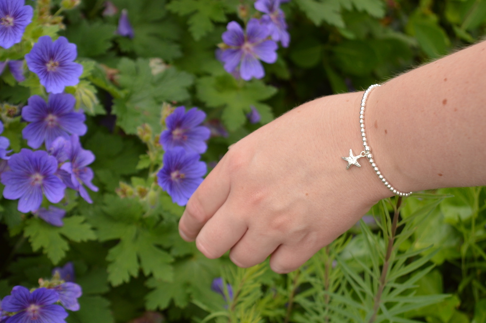 Chloe Silver Stacking Bracelet Starfish