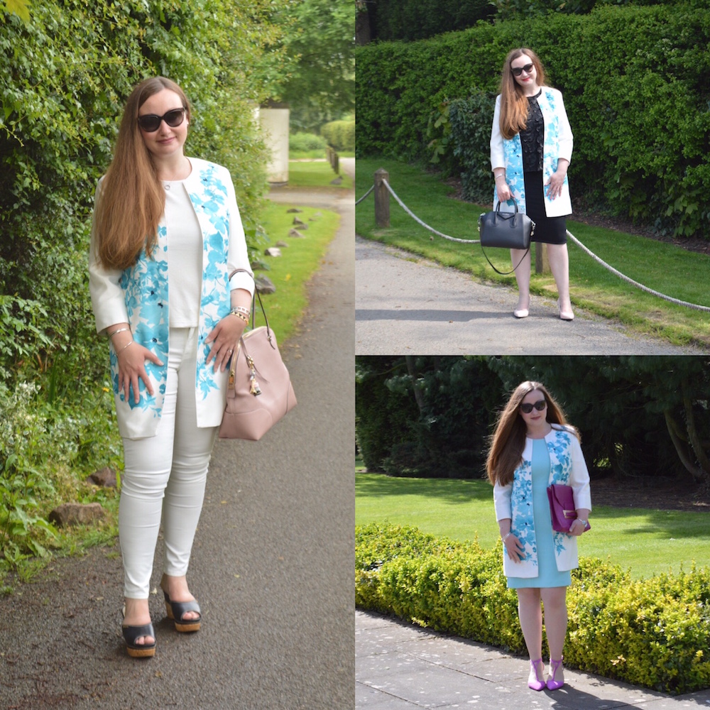 Three ways to wear a floral coat