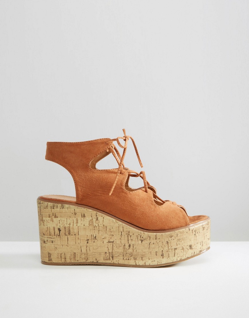 ASOS Torch Lace Up wedges