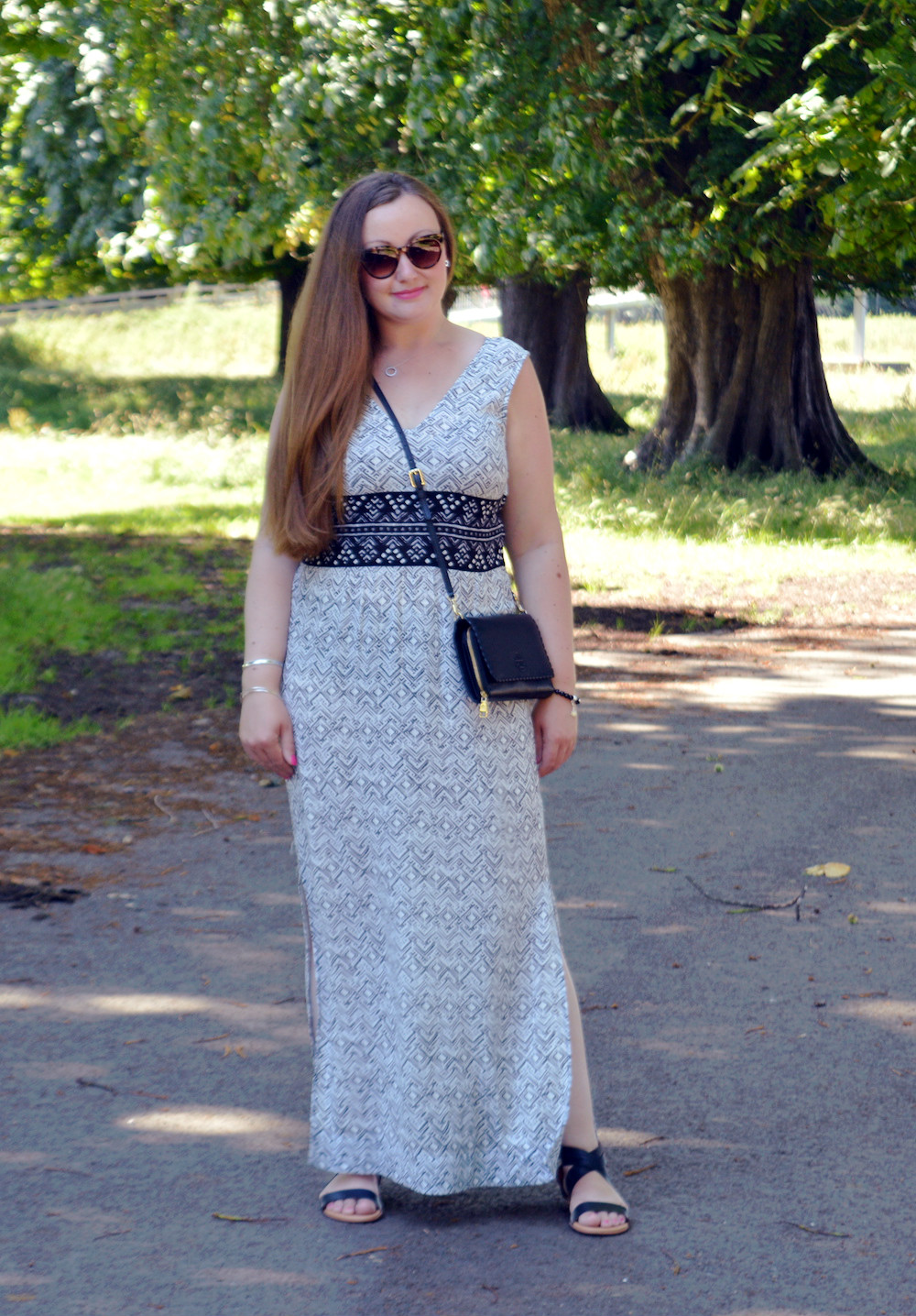 h&m maxi dress outfit