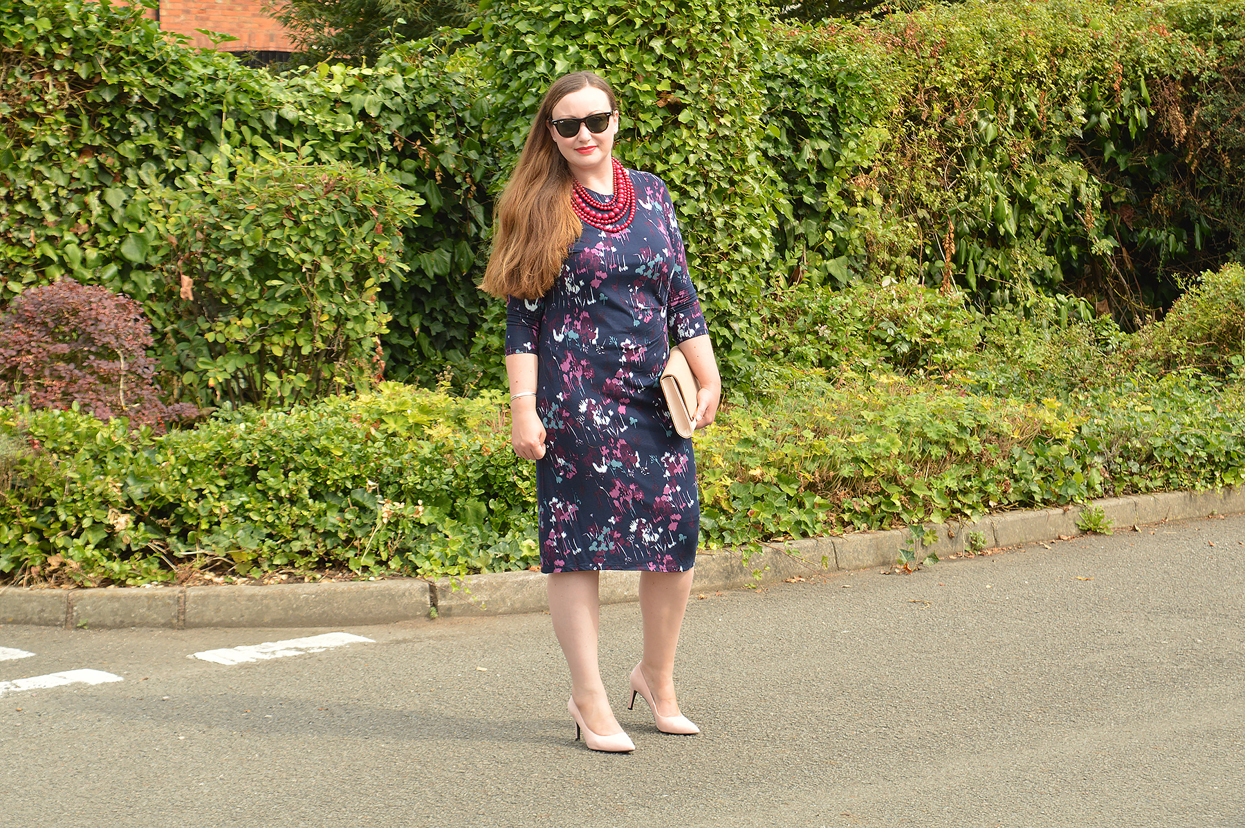 How to wear a floral dress in the autumn
