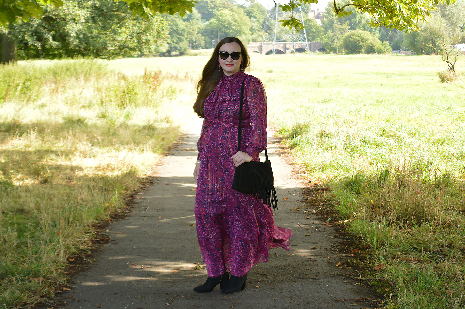 How to style a maxi dress in the autumn