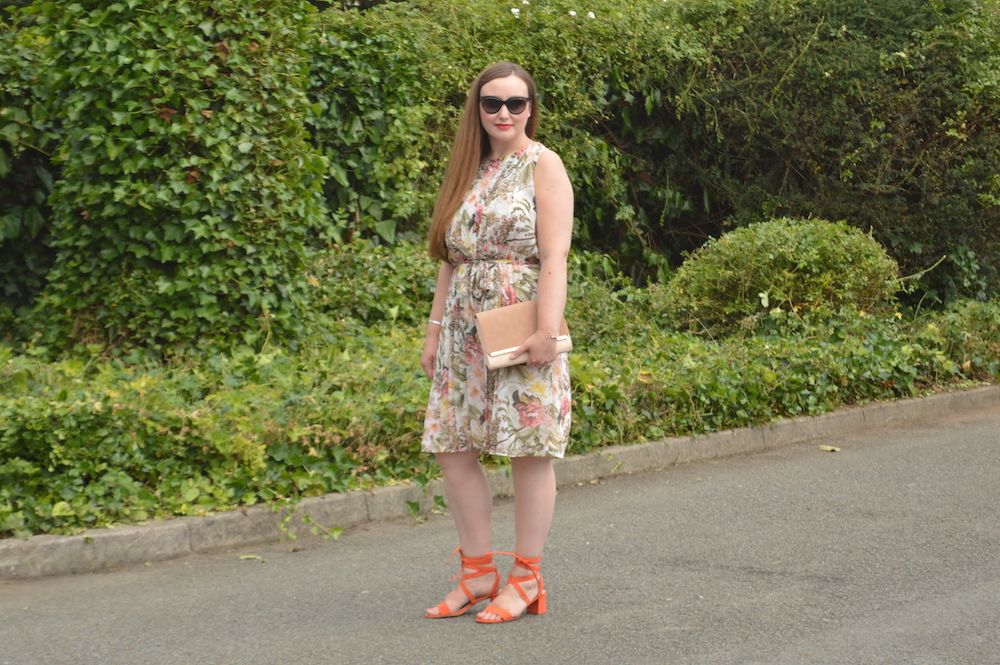 Floral Dress Statement Sandals