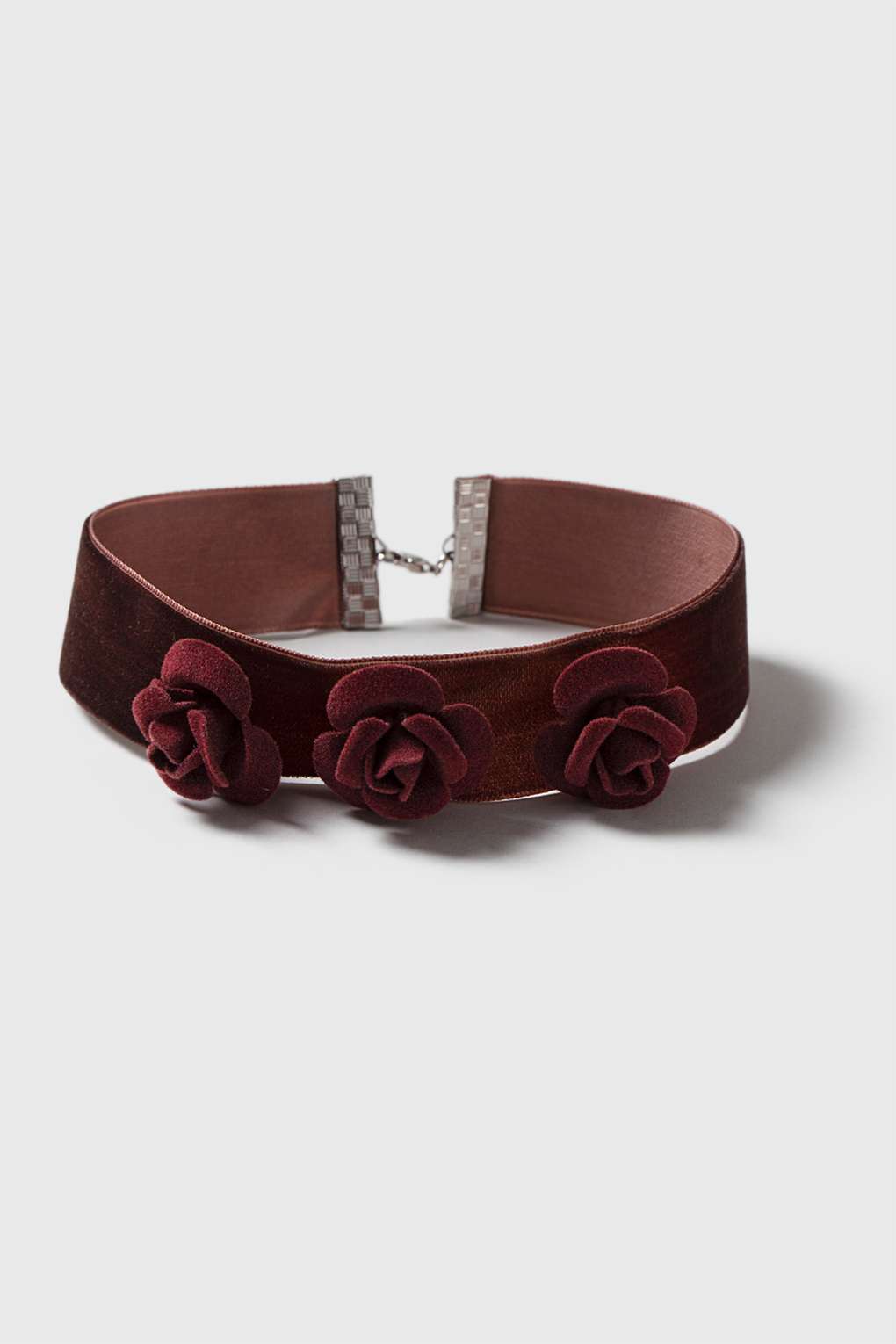 Topshop Rose Velvet Choker Necklace