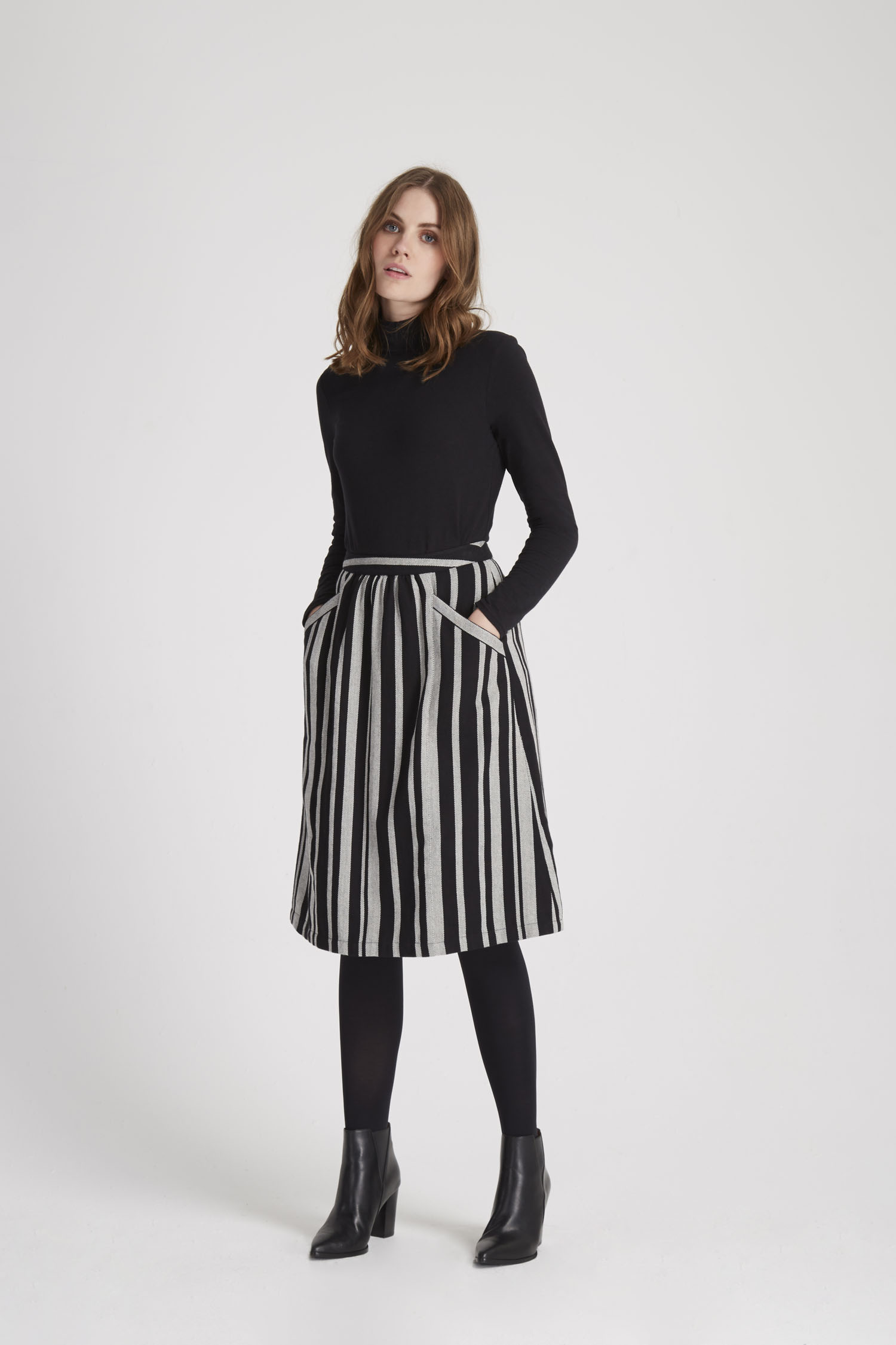 People Tree Hesper Stripe Skirt 