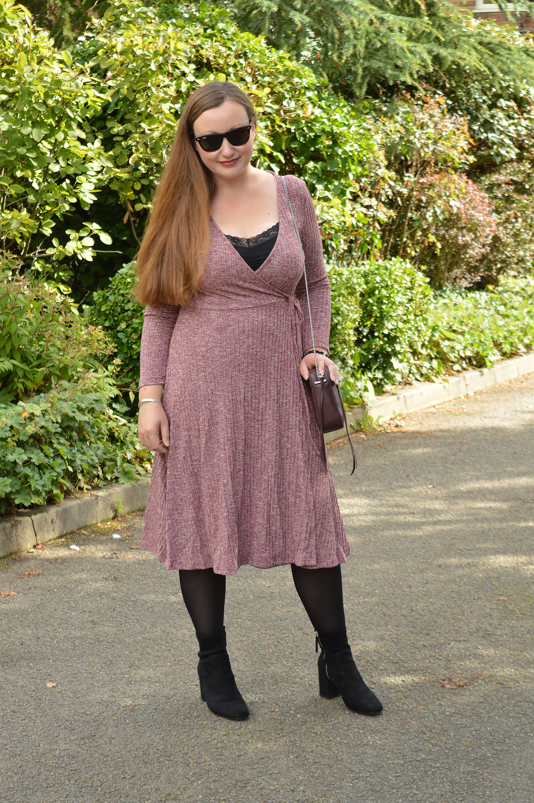 Flattering Wrap dress outfit