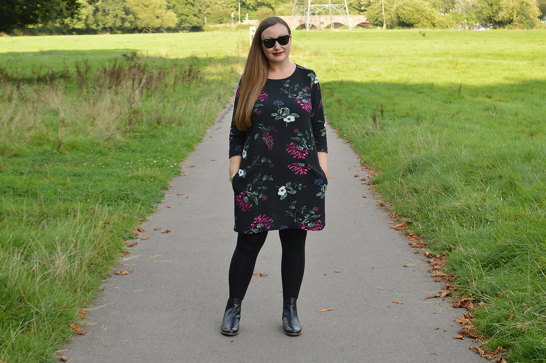 Joules Ambion Shift Dress OOTD
