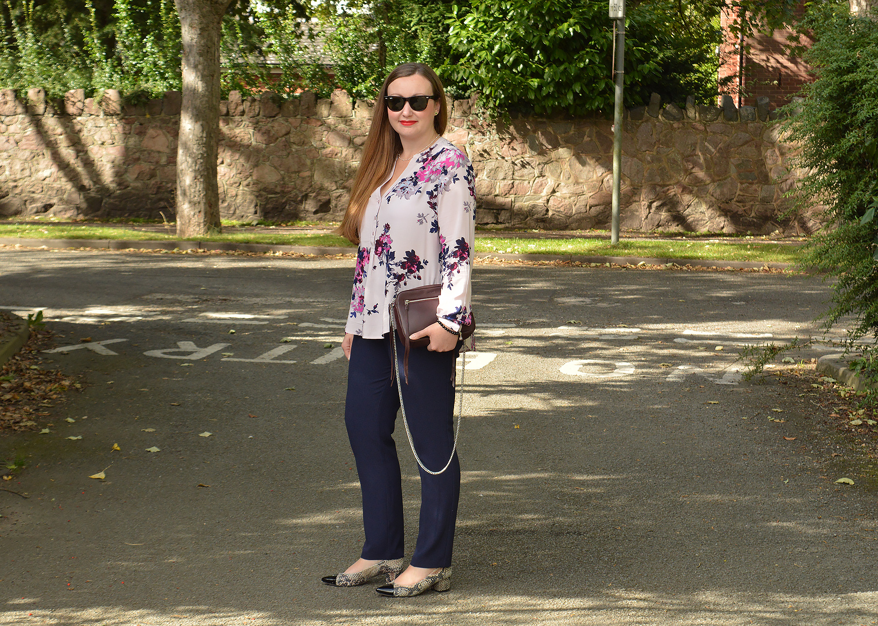 Joules Pink Floral Blouse