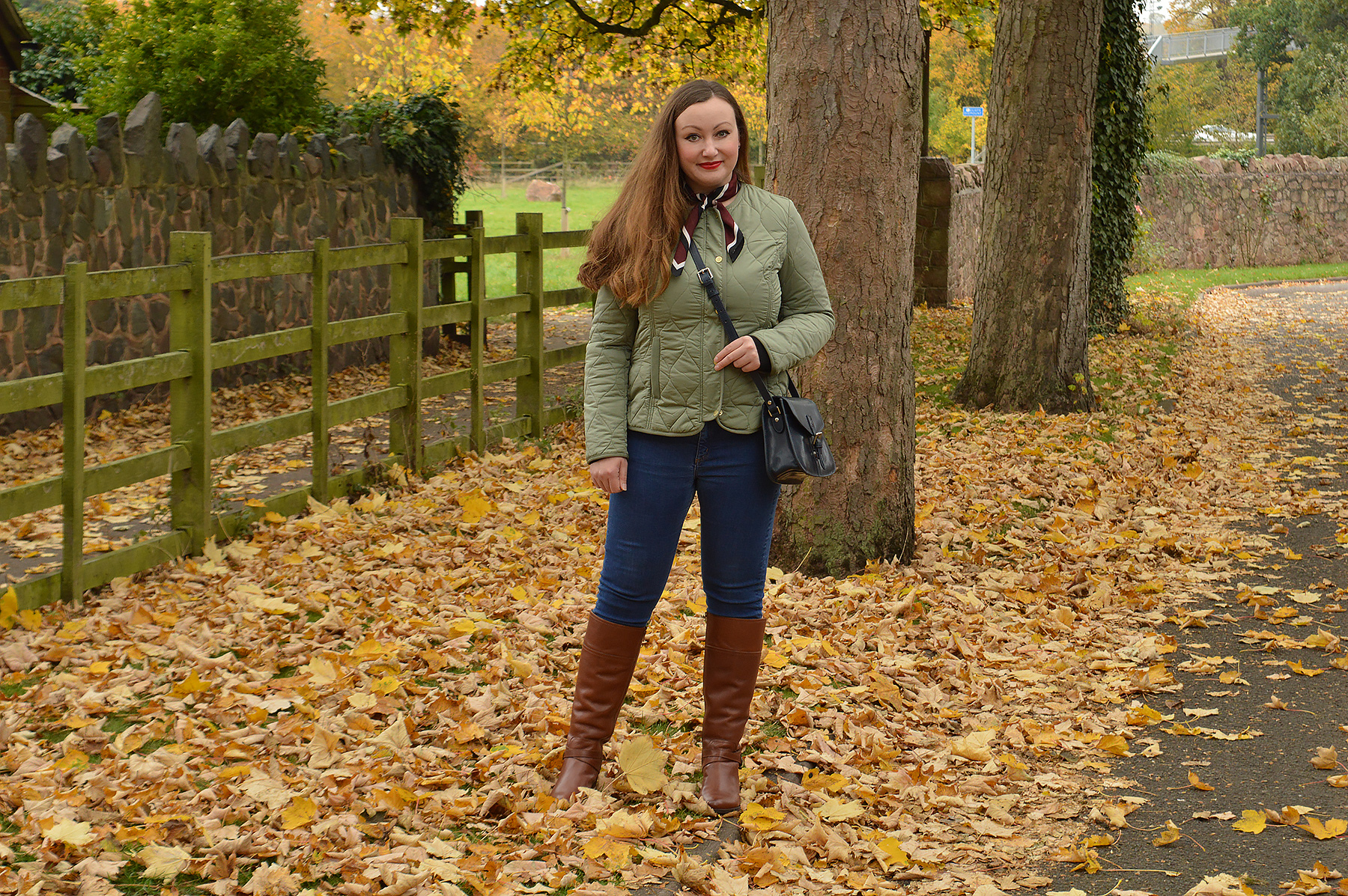 Tan Knee High Boots Outfit And A Giveaway JacquardFlower