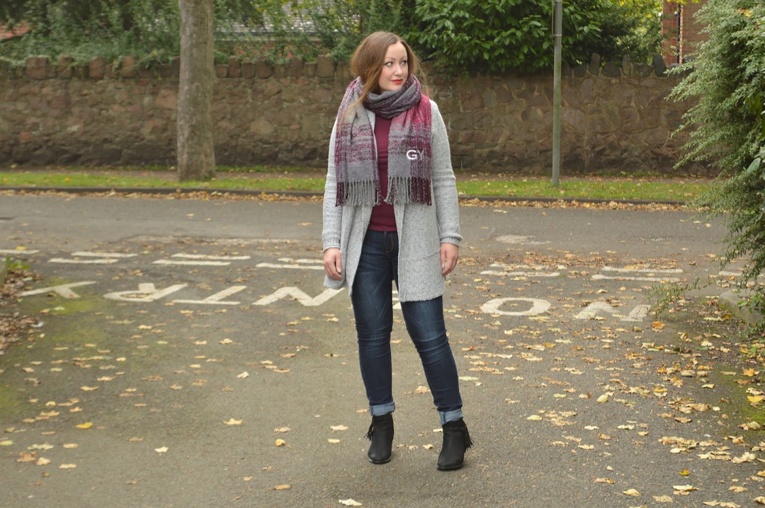 White Stuff Blogger Scarf Outfit