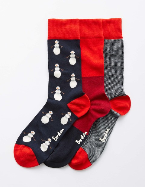 Boden Mens Christmas Socks
