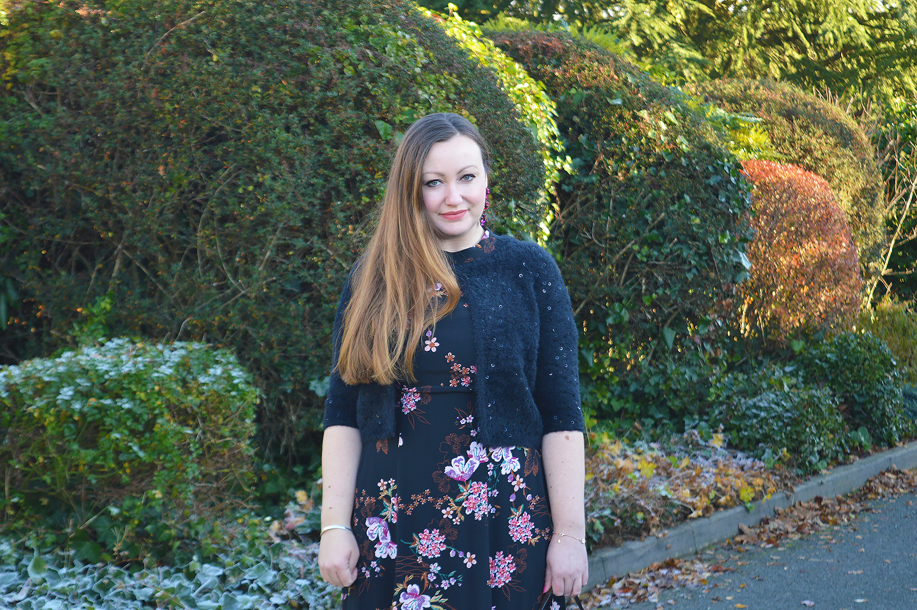 A Perfect Fluffy Black Cardigan With Sequins – JacquardFlower