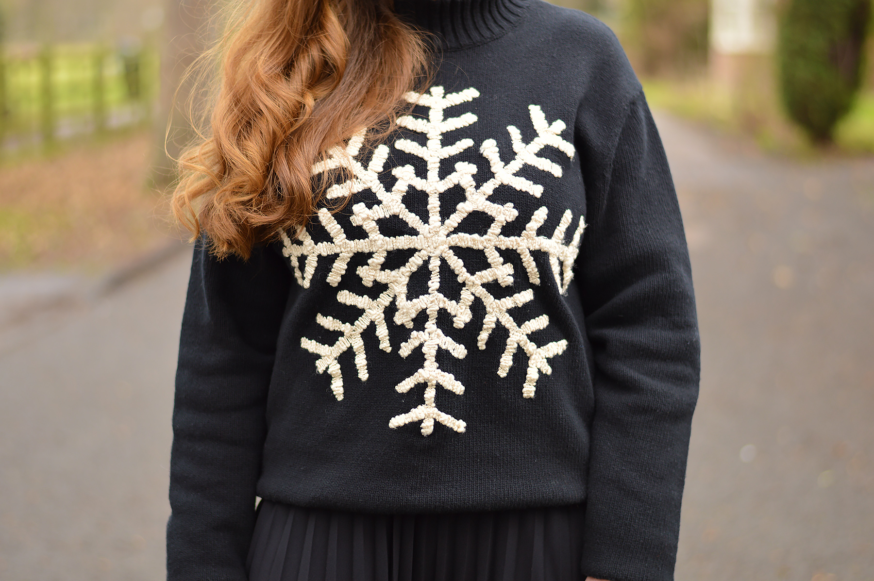 Black and white Christmas Jumper