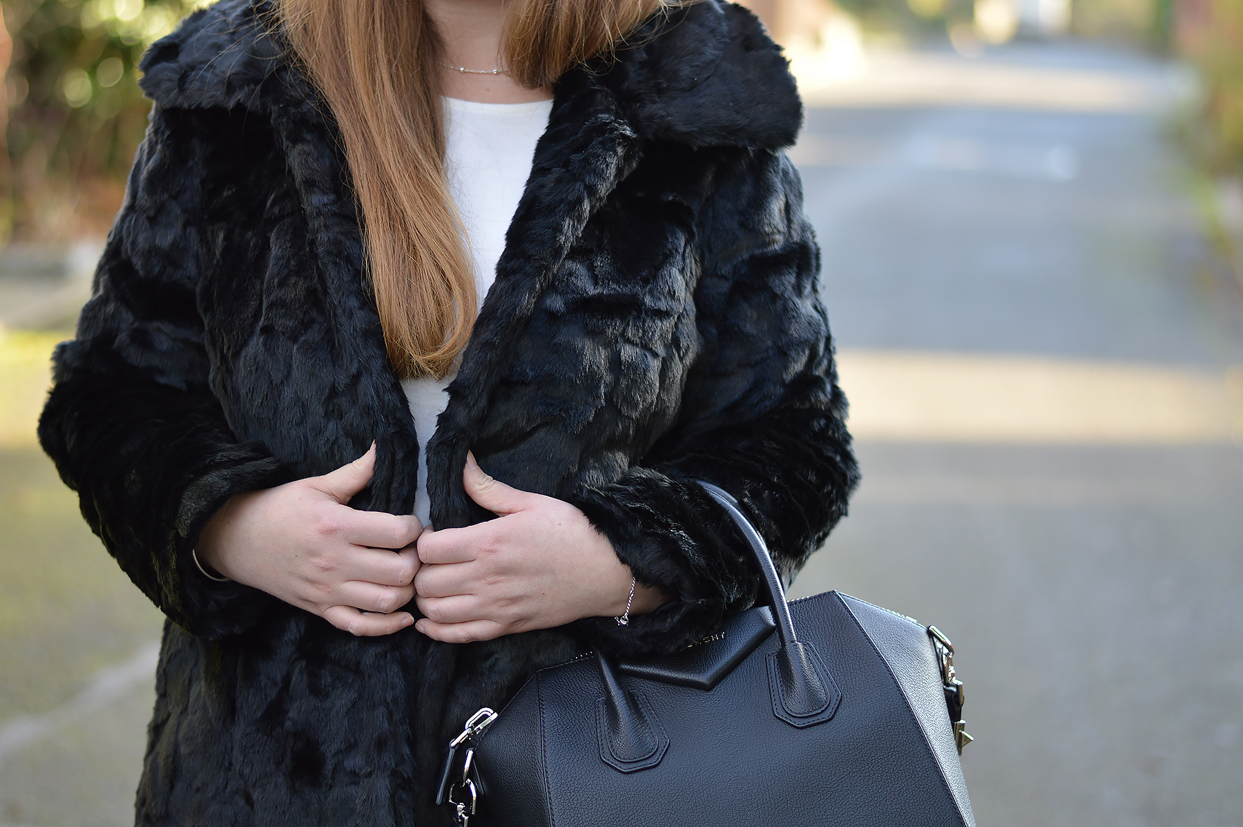 The nicest black fur coat