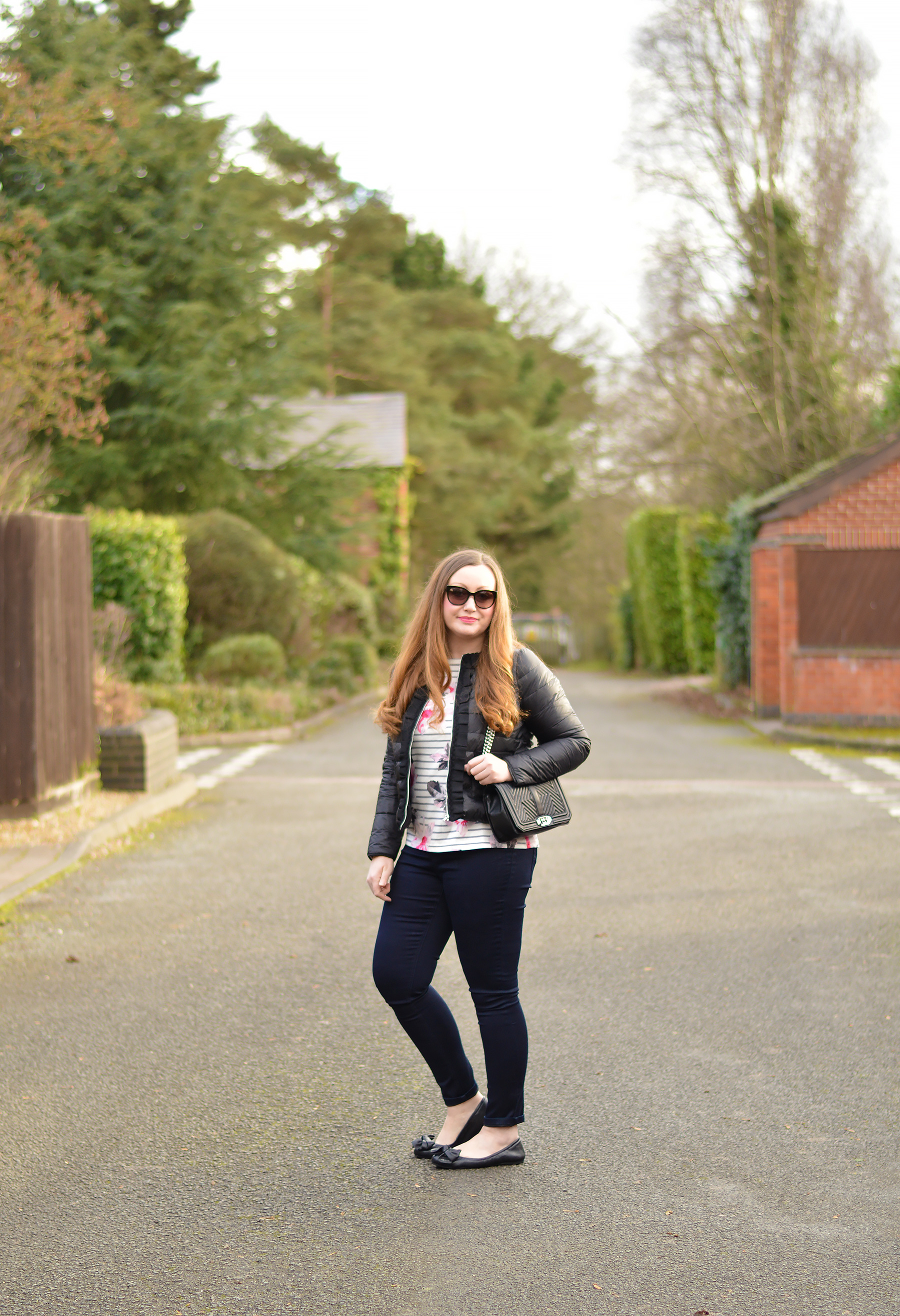 Joules grey harbour top outfit