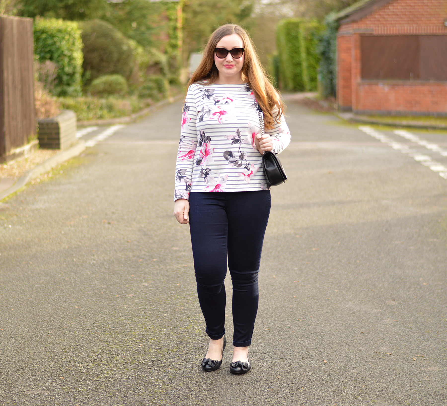Joules harbour top and jeans outfit