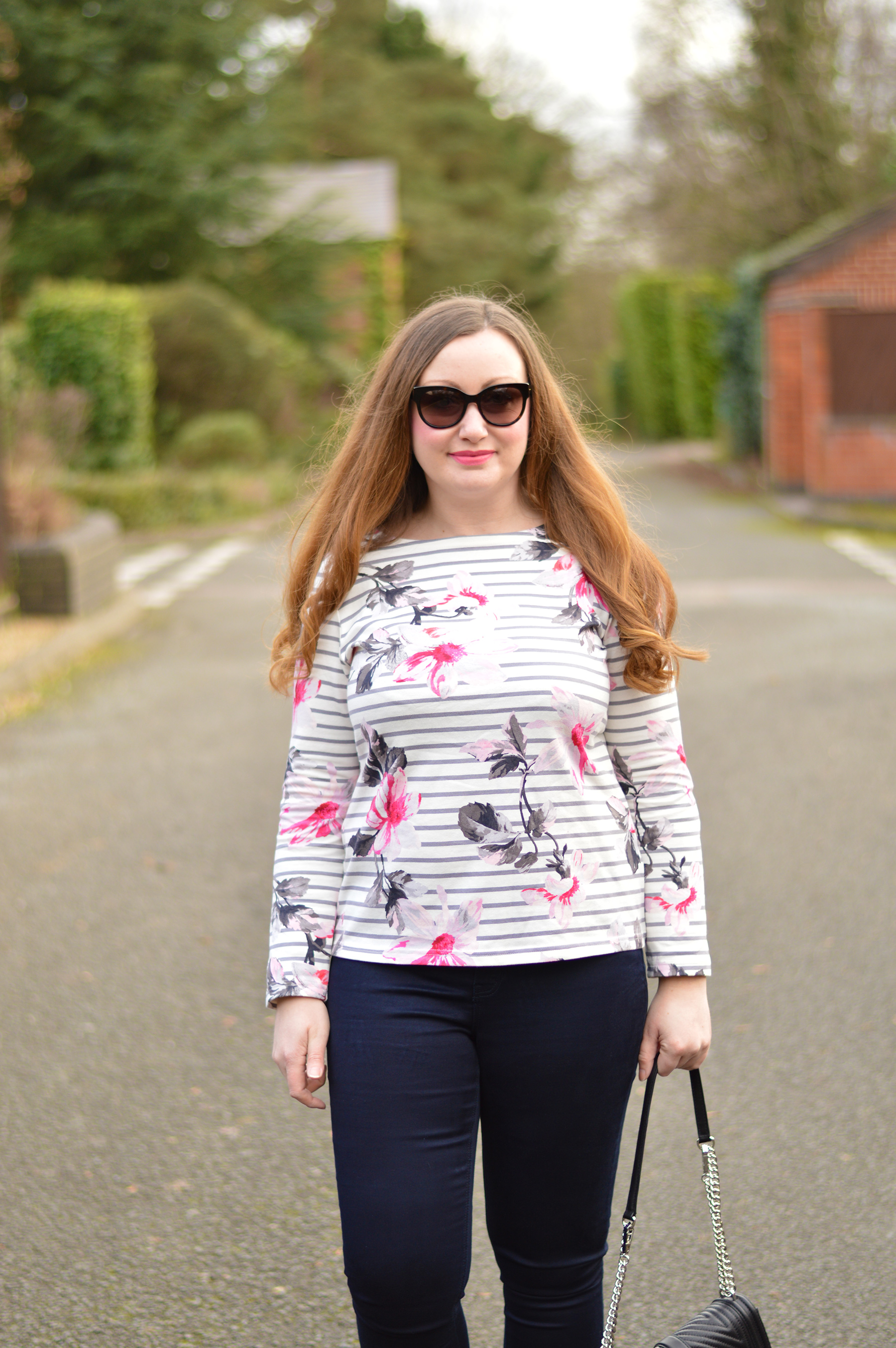 Joules striped top outfit