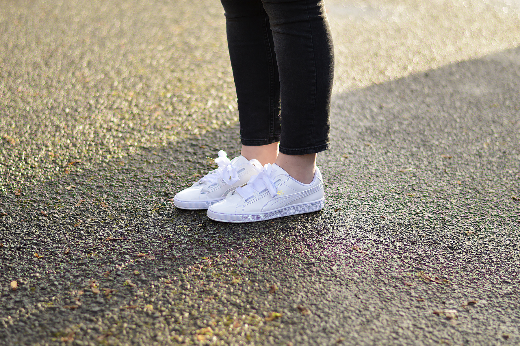 puma basket heart trainers