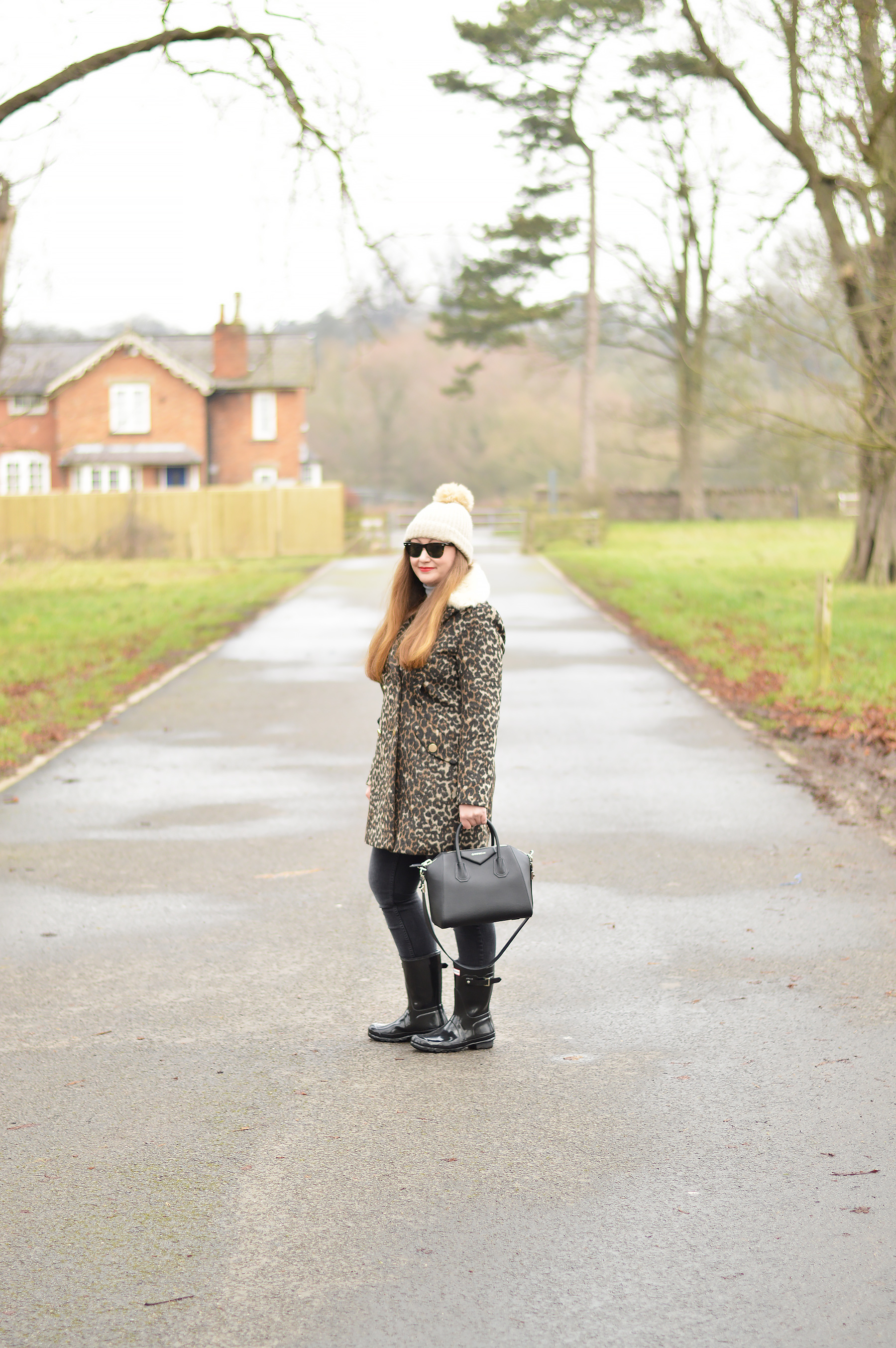 animal print hunter boots