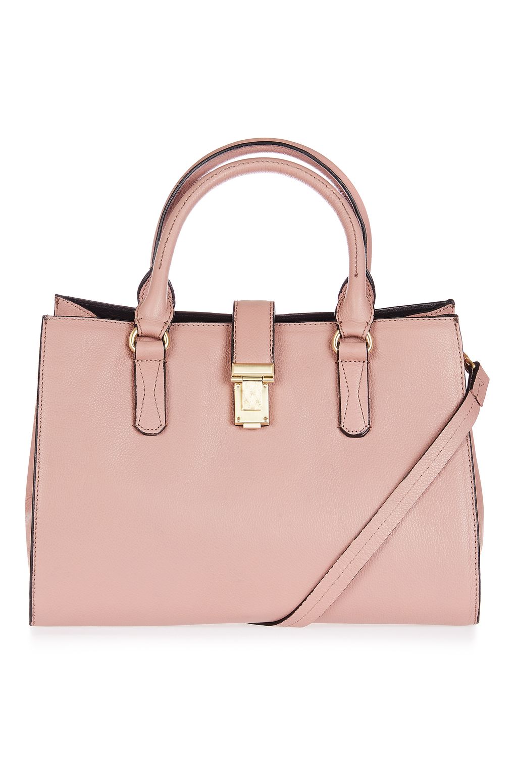 Topshop Holland Leather Lock Holdall