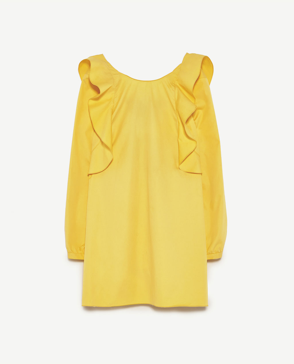 Zara Yellow Frilly Dress