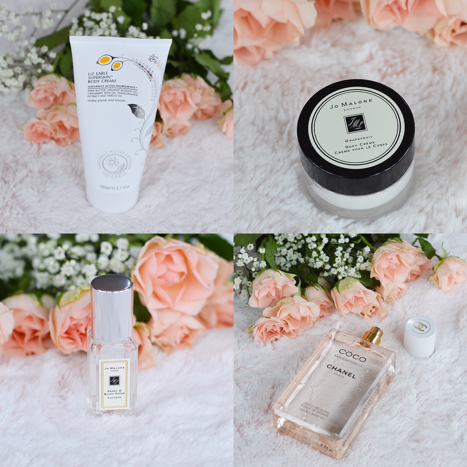 Body Care Product review Chanel, Joe Malone, Liz Earle
