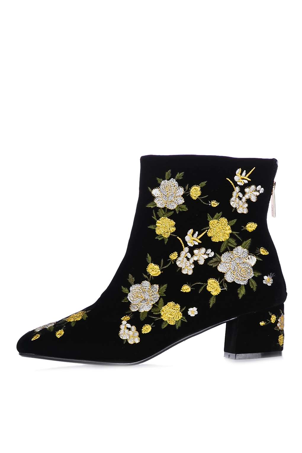 Topshop Blossom Embroidered boots