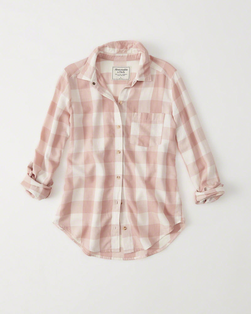 Abercrombie And Fitch Drapey Plaid Shirt
